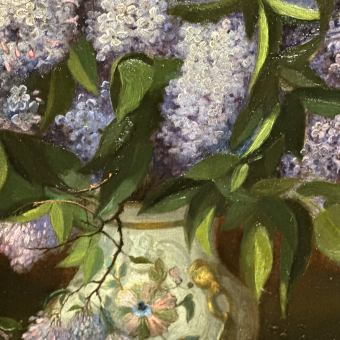 Карцов Н., Натюрморт с сиренью, 1898 г.
